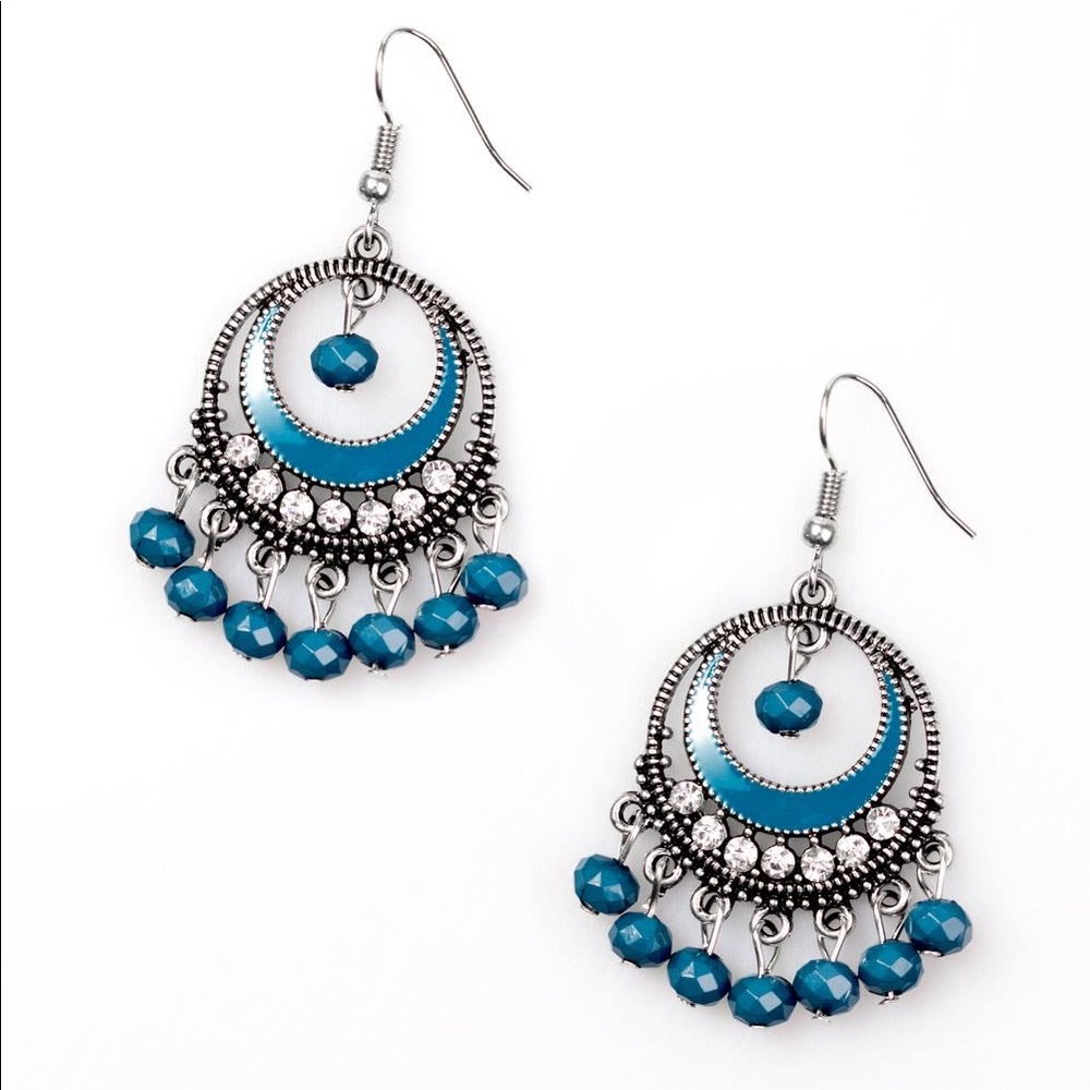 5 for $25! Paparazzi Jewelry Blue Earrings